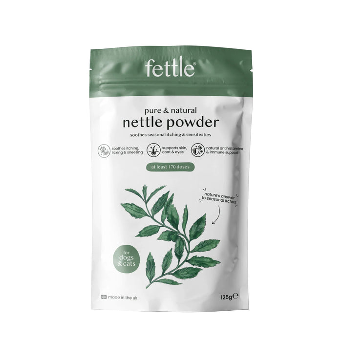 Fettle Natural Nettle Powder for Dog & Cat Allergies - 125g