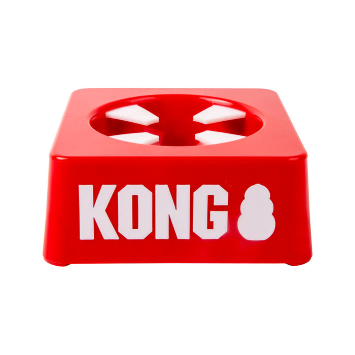 Red KONG tray on a white background