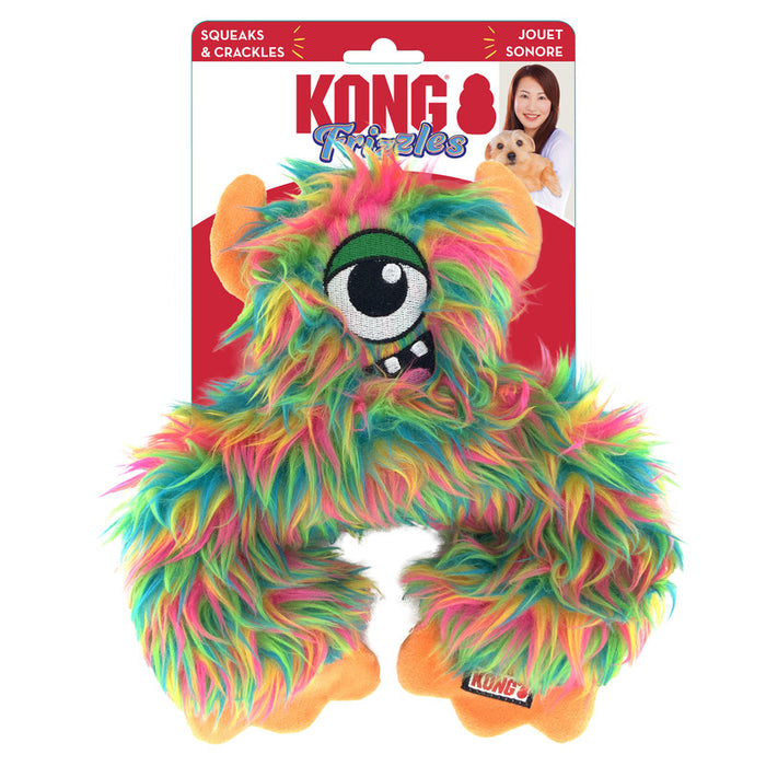 KONG Frizzle Frazzle Soft Squeaky Crinkly Toy - Medium