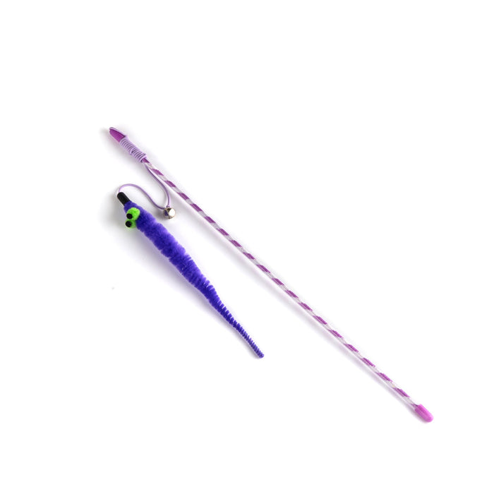 Fuzz Crazy Worm Wand Cat Toy