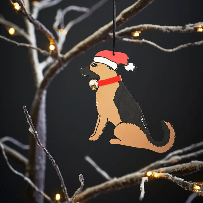 Christmas Tree Dog Decoration, German Shepherd