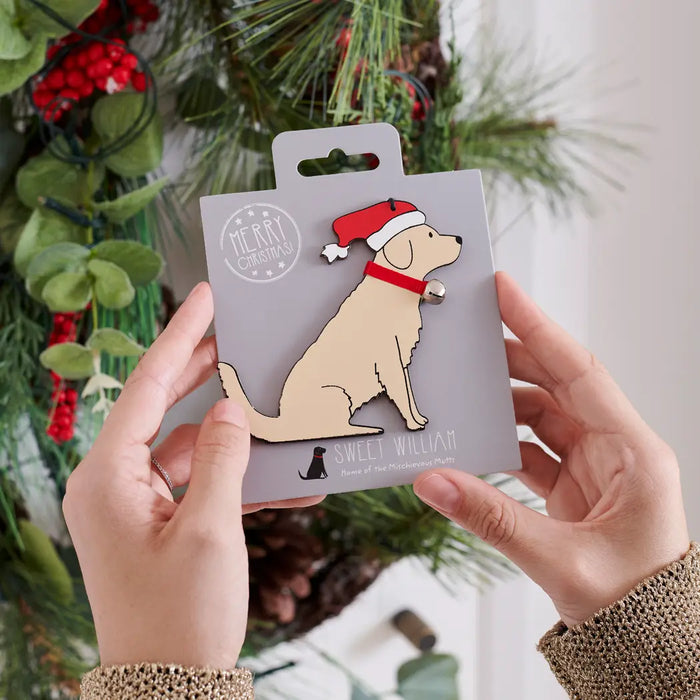 Christmas Tree Dog Decoration, Golden Retriever