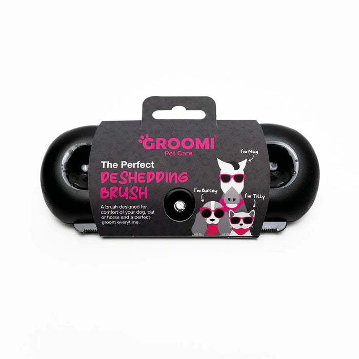 Groomi Deshedding Brush 2.0 for Dogs, Cats, Horses & Rabbits