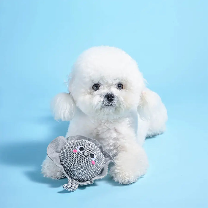 Hugsmart Ocean Pals Stingray Dog Ball Toy