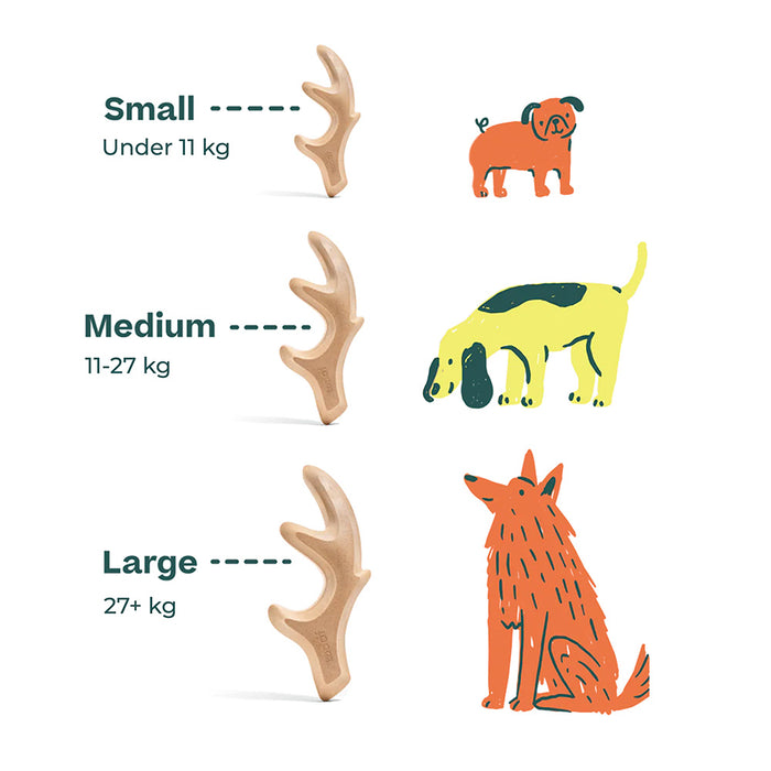 Woof HonestChew Ultra-Durable Antler Dog Chew Toy