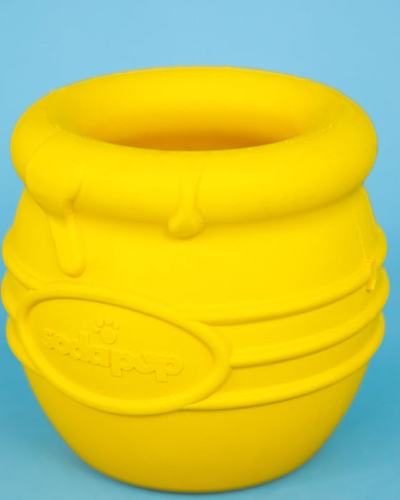 Large Honey Pot Durable Rubber Treat Dispenser & Enrichment Toy for Dogs - Week Bundle