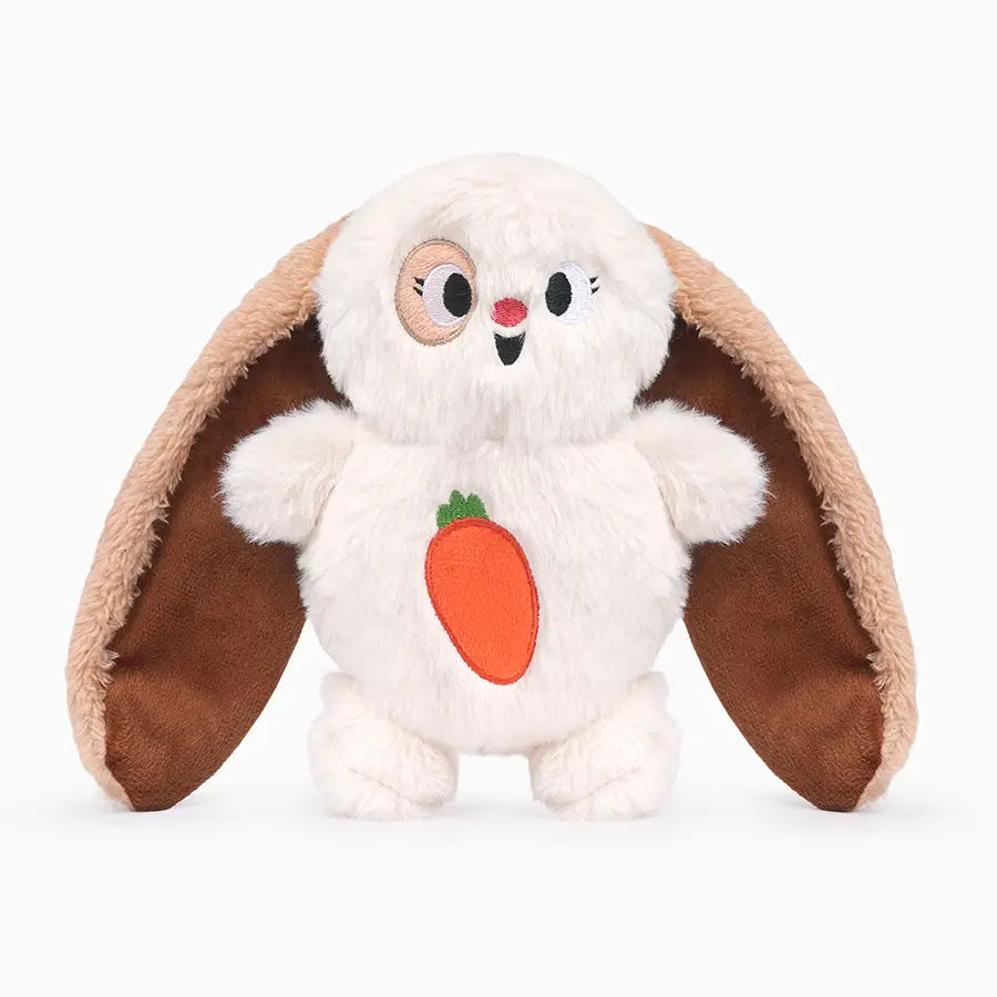 Hugsmart Pet Plush Bunny Dog Toy | Squeaky & Crinkly | WOOOF.co.uk