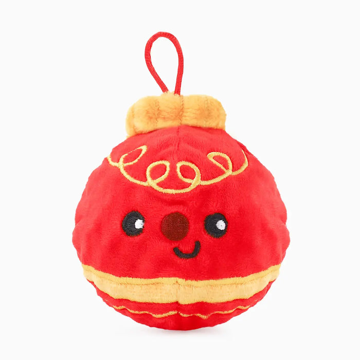 Hugsmart Christmas Tree Ornament Ball Dog Toy