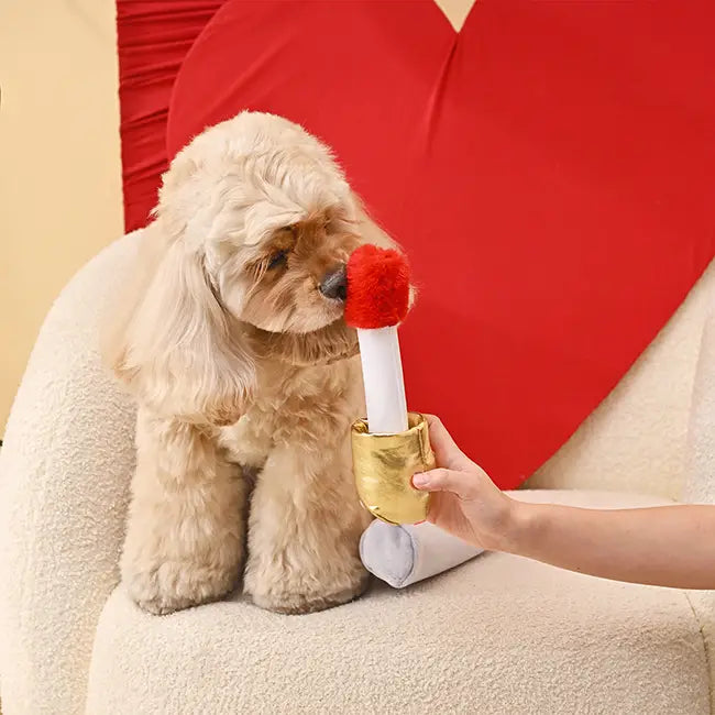 Hugsmart Pet Makeup Collection Dog Toy - Lip Stick