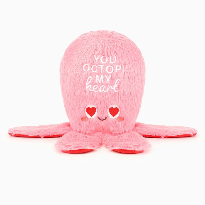 Hugsmart Pet Woof Love Valentine's Day Dog Toy - You Octopi My Heart