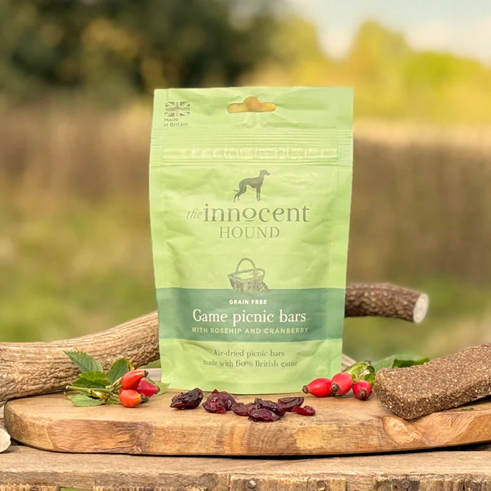The Innocent Hound Game Picnic Bars with Rosehip & Cranberry - 2 Bars