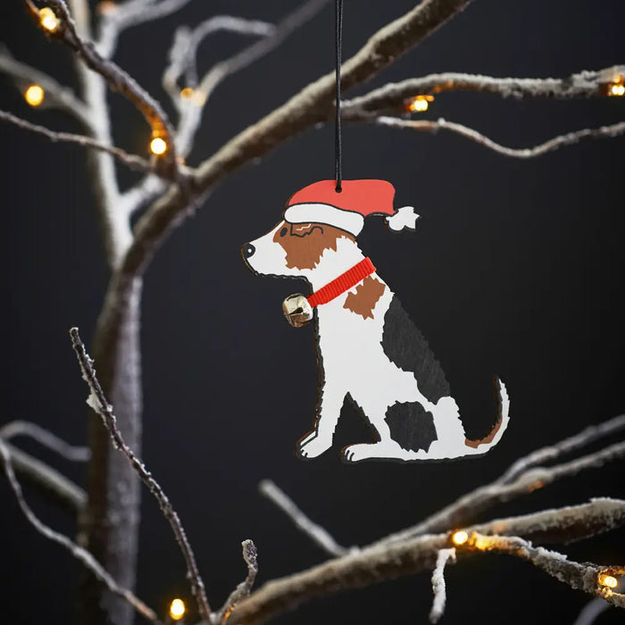 Christmas Tree Dog Decoration, Jack Russell