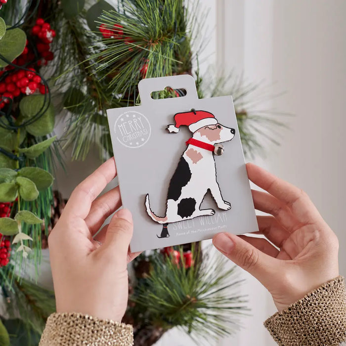 Christmas Tree Dog Decoration, Jack Russell