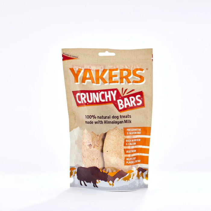 YAKERS Crunchy Bars Natural Dog Treats - 70g