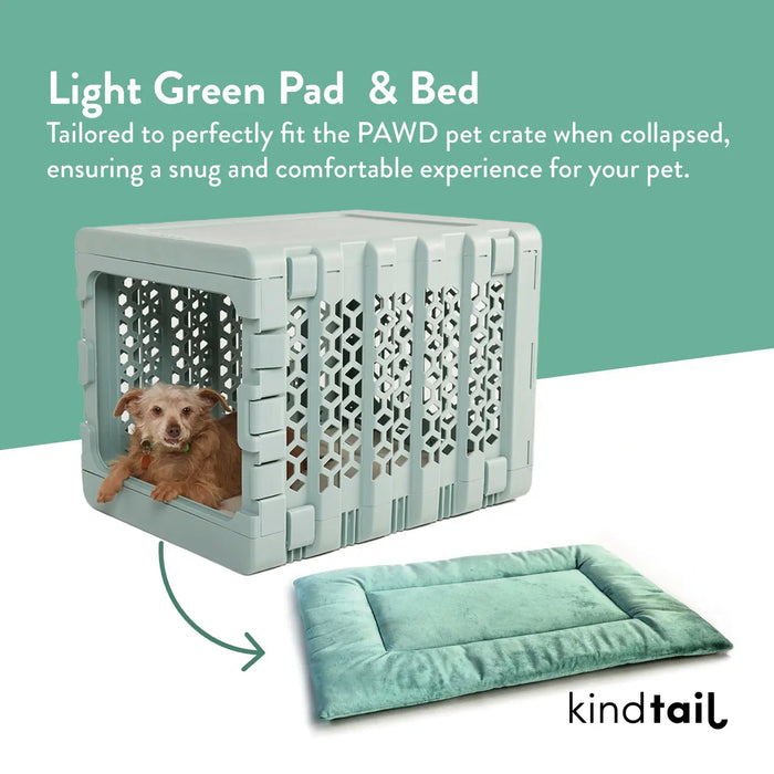 KindTail Pawd® Pad Pet Crate Bed - Light Green