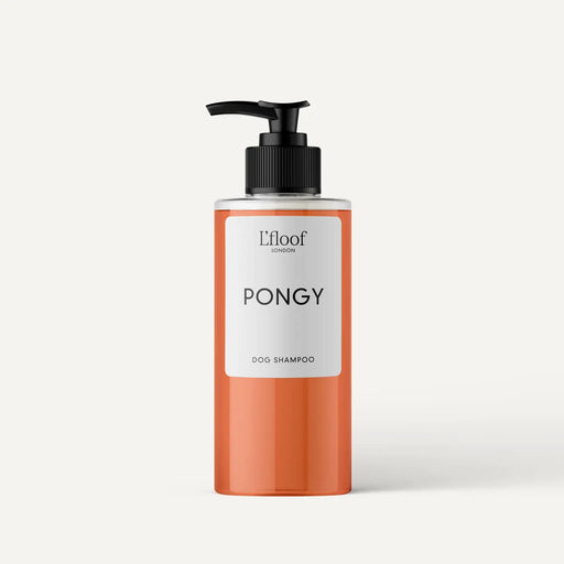 Lifloof Pongy dog shampoo bottle on a white background