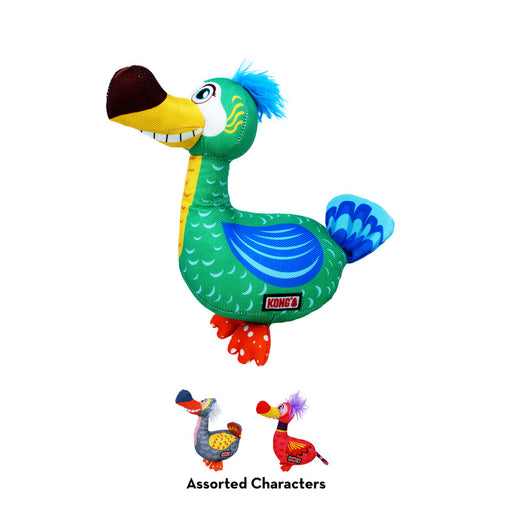 KONG Ballistic Vibez Birds Dog Toy - Medium/Large