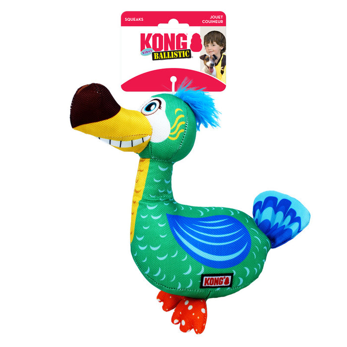 KONG Ballistic Vibez Birds Dog Toy - Medium/Large