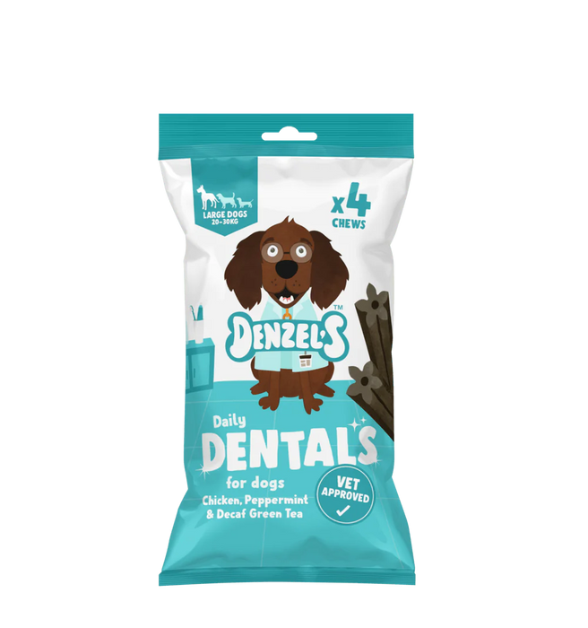 Chicken, Peppermint & Decaf Green Tea Daily Dentals For Large Dogs
