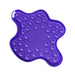 Purple lick mat on a white background