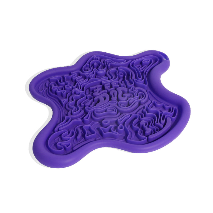 Purple textured mat on a white background