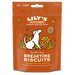 Lily's Kitchen Breaktime Biscuits packaging for dogs on an orange background