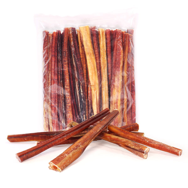 Low Odour 20cm Pizzle Bully Sticks Natural Dog Chews - 4 Pack