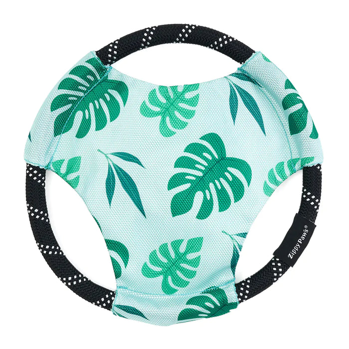 ZippyPaws Rope Gliderz Dog Frisbee Tug Toy - Monstera