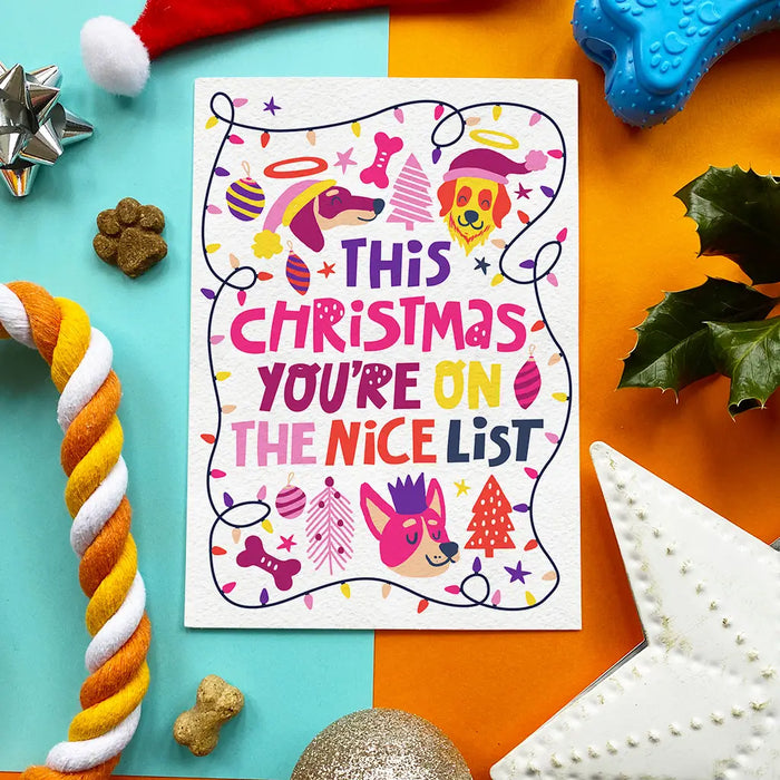 "Nice List" Chicken Flavoured Edible Card