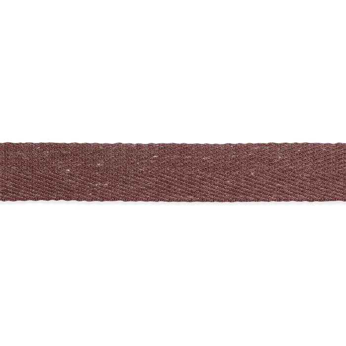 Brown woven strap on a white background