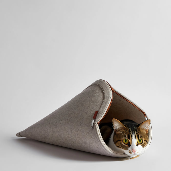 Nooee Pet Nabi Pet Cave, 2-in-1 Convertible Cat Bed & Dog Mat