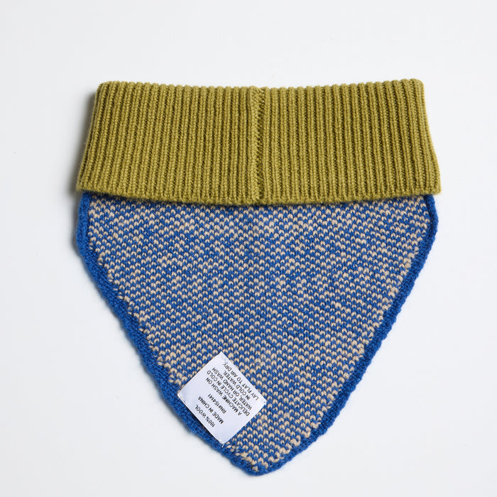 Nooee Pet Oliver 100% Merino Wool Knit Bandana Dog Scarf & Cat Scarves