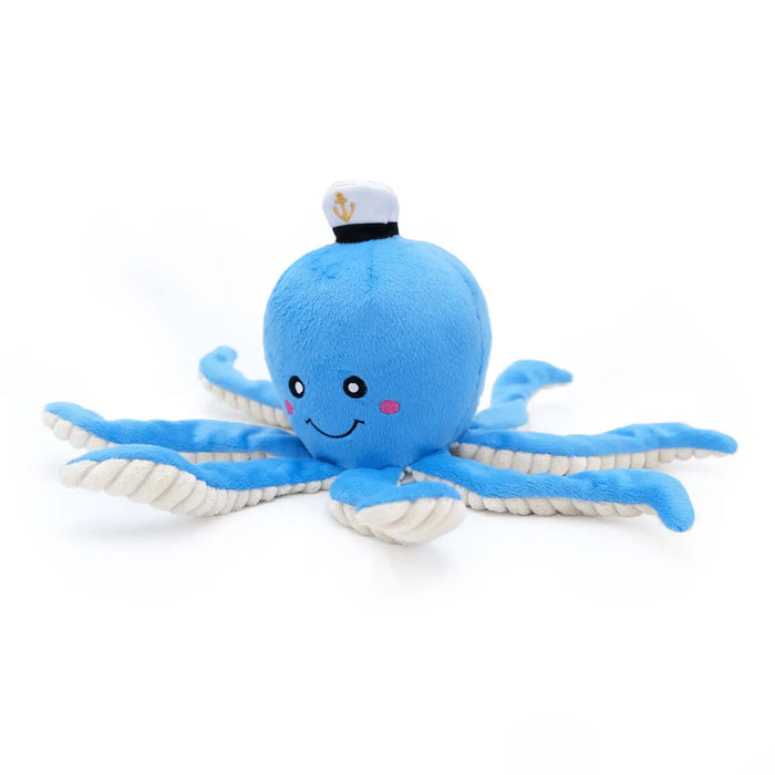 Octopus "Playful Pal" Squeaky, Crinkly, Soft Dog Toy