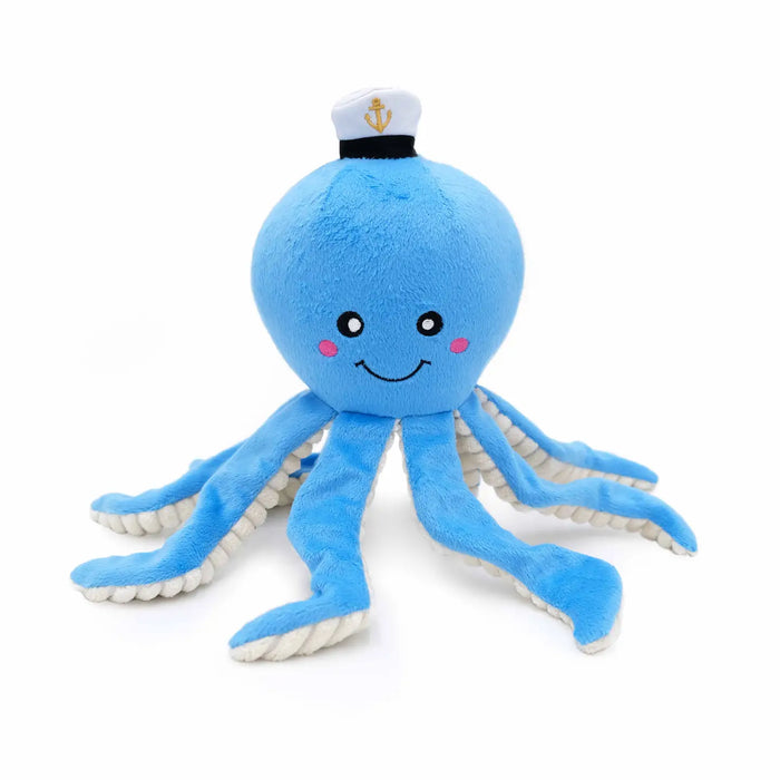 Octopus "Playful Pal" Squeaky, Crinkly, Soft Dog Toy