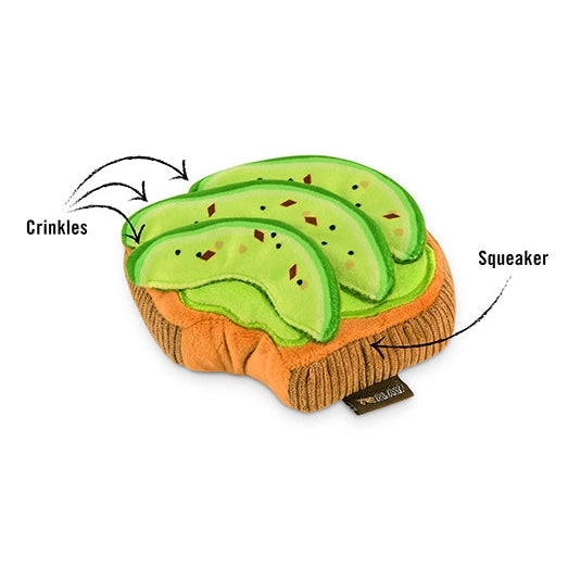 P.L.A.Y. Avocado On Toast Soft Dog Toy - Avo-Doggo Toast