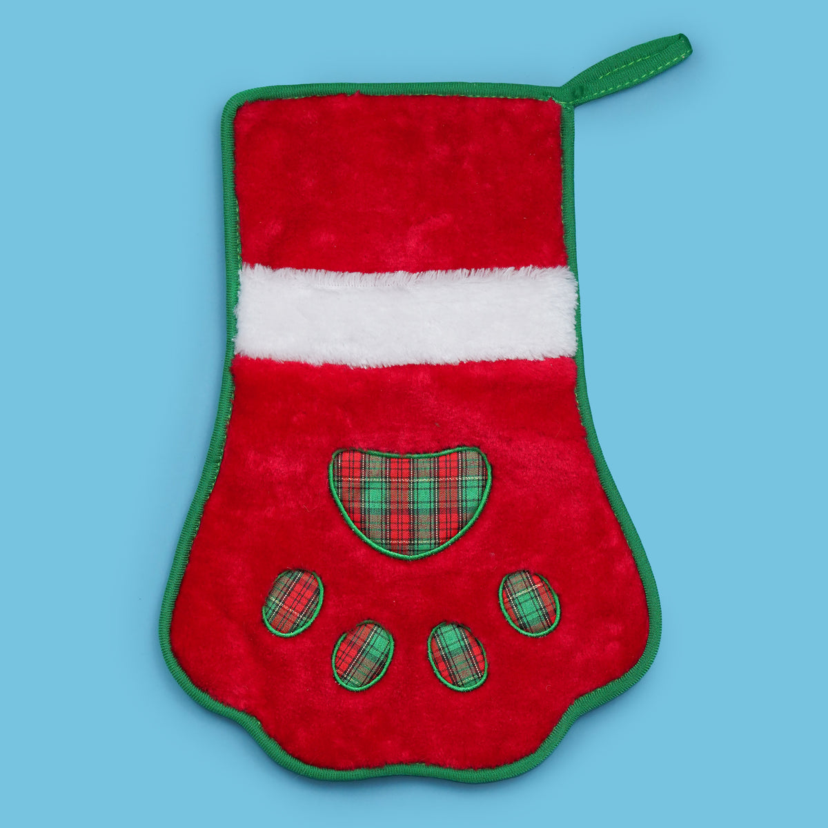 Red Paw Christmas Stocking for Dogs - Zippypaws | WOOOF.co.uk