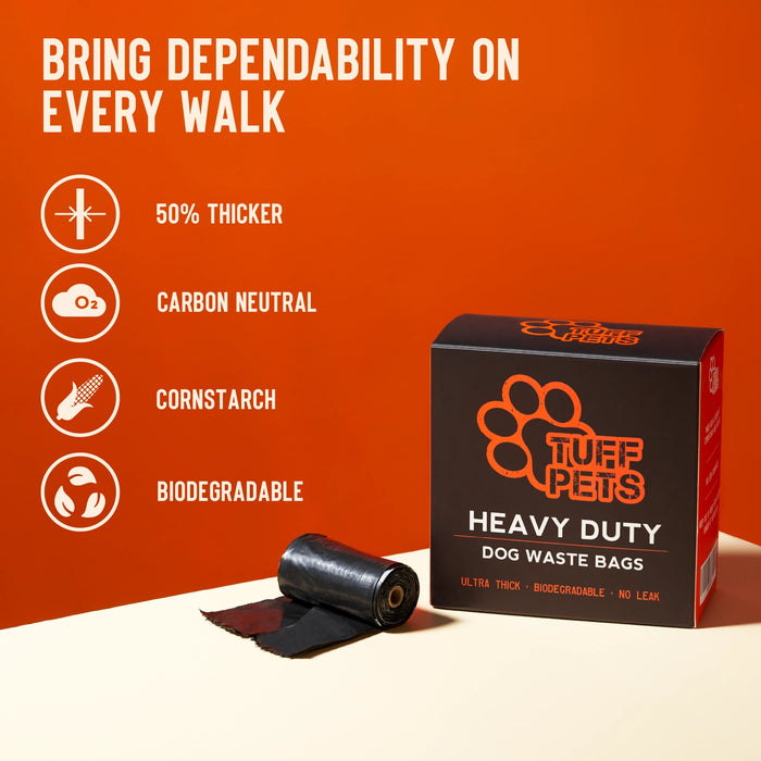 Heavy Duty Biodegradable Dog Poop Bags with Handles