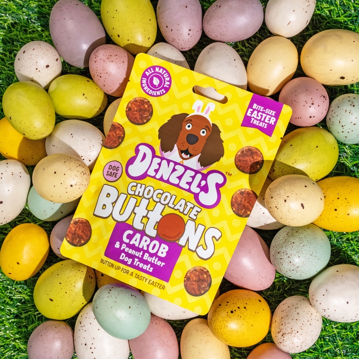 Denzel's Easter Chocolate Buttons Dog Treats - 90g