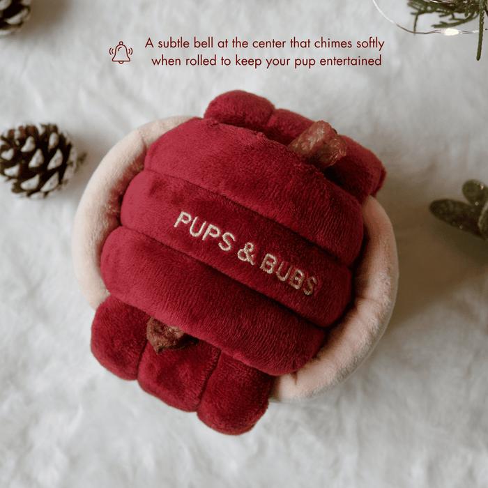 Pups & Bubs Christmas Dog Toy - Jingle Bell Knot