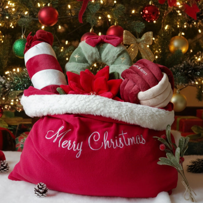 Pups & Bubs Christmas Dog Toy - Jingle Bell Knot