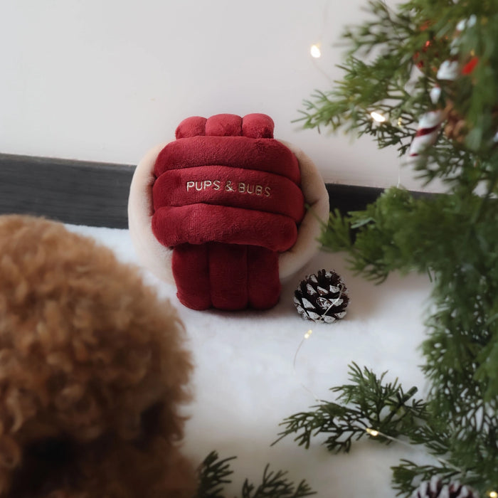 Pups & Bubs Christmas Dog Toy - Jingle Bell Knot