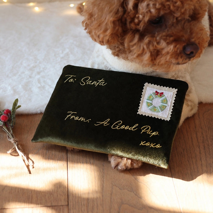 Pups & Bubs Christmas Dog Toy - Letter to Santa