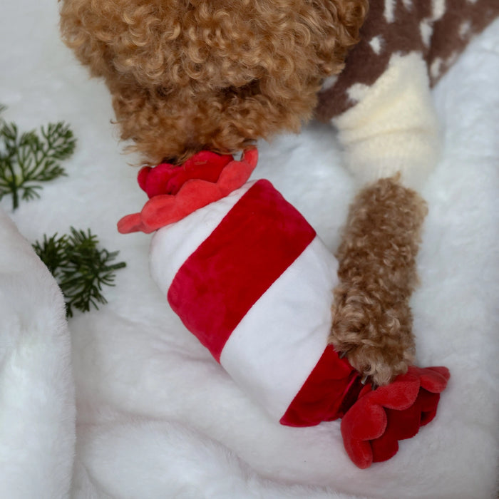 Pups & Bubs Christmas Dog Toy - Peppermint Candy