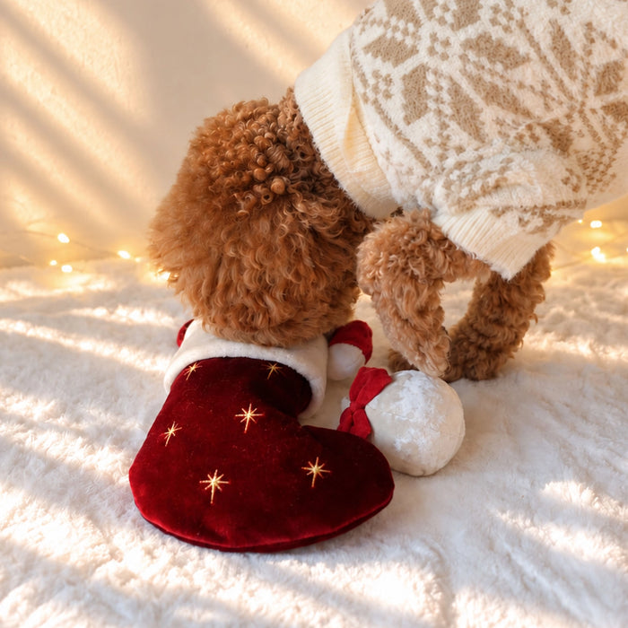 Pups & Bubs Christmas Dog Toy - Stocking