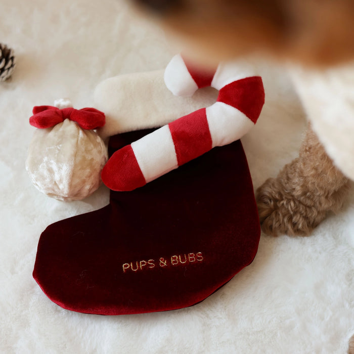 Pups & Bubs Christmas Dog Toy - Stocking