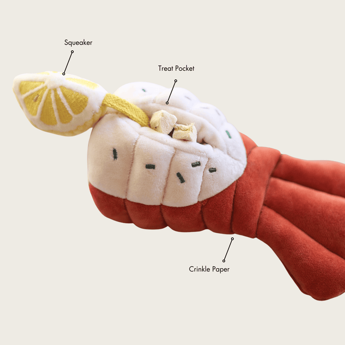 Pups & Bubs Grilled Lobster Interactive Dog Toy