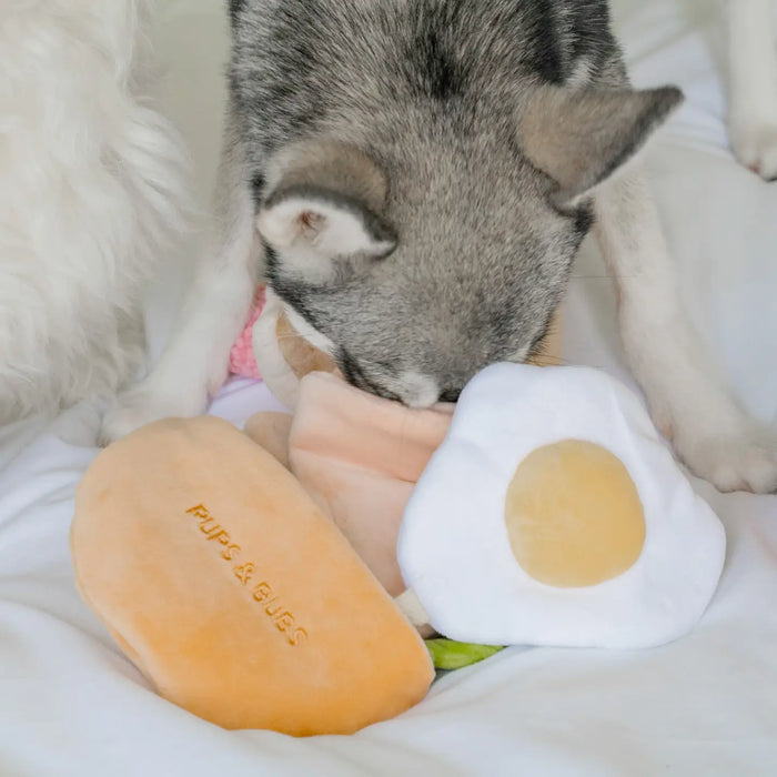 Pups & Bubs Breakfast Pita Pocket Interactive Dog Toy