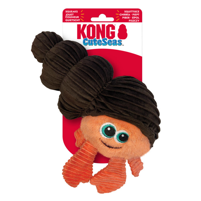 Kong CuteSeas seahorse toy with packaging on a white background