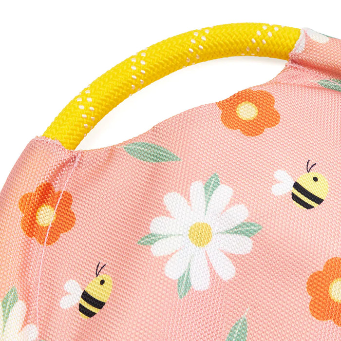 ZippyPaws Rope Gliderz Dog Frisbee Tug Toy - Daisy