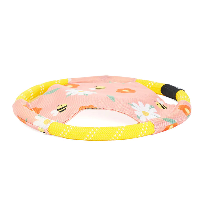 ZippyPaws Rope Gliderz Dog Frisbee Tug Toy - Daisy